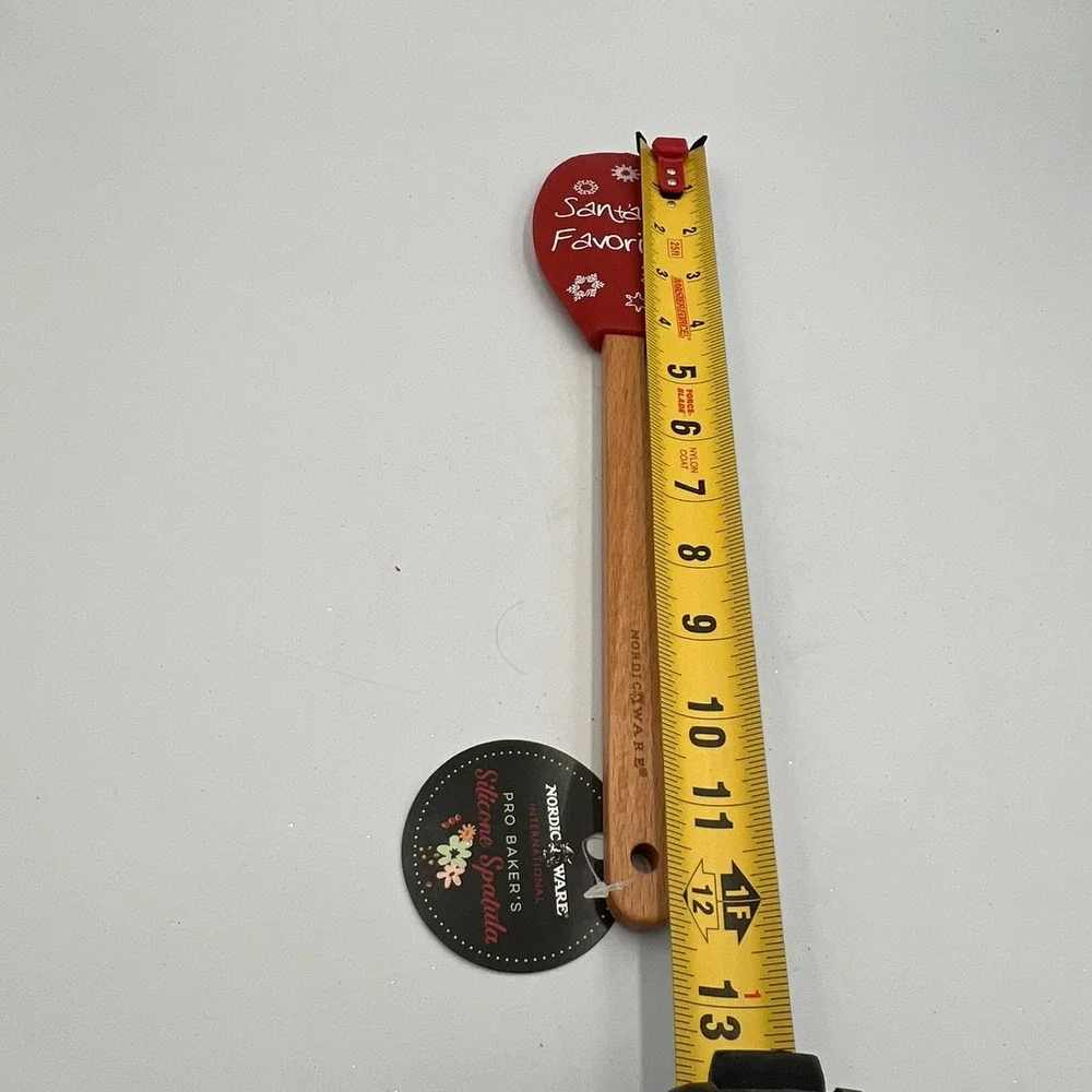 Nordic Ware Silicone Spatula Unisex OS Red Brand New Santa's Favorite Holiday